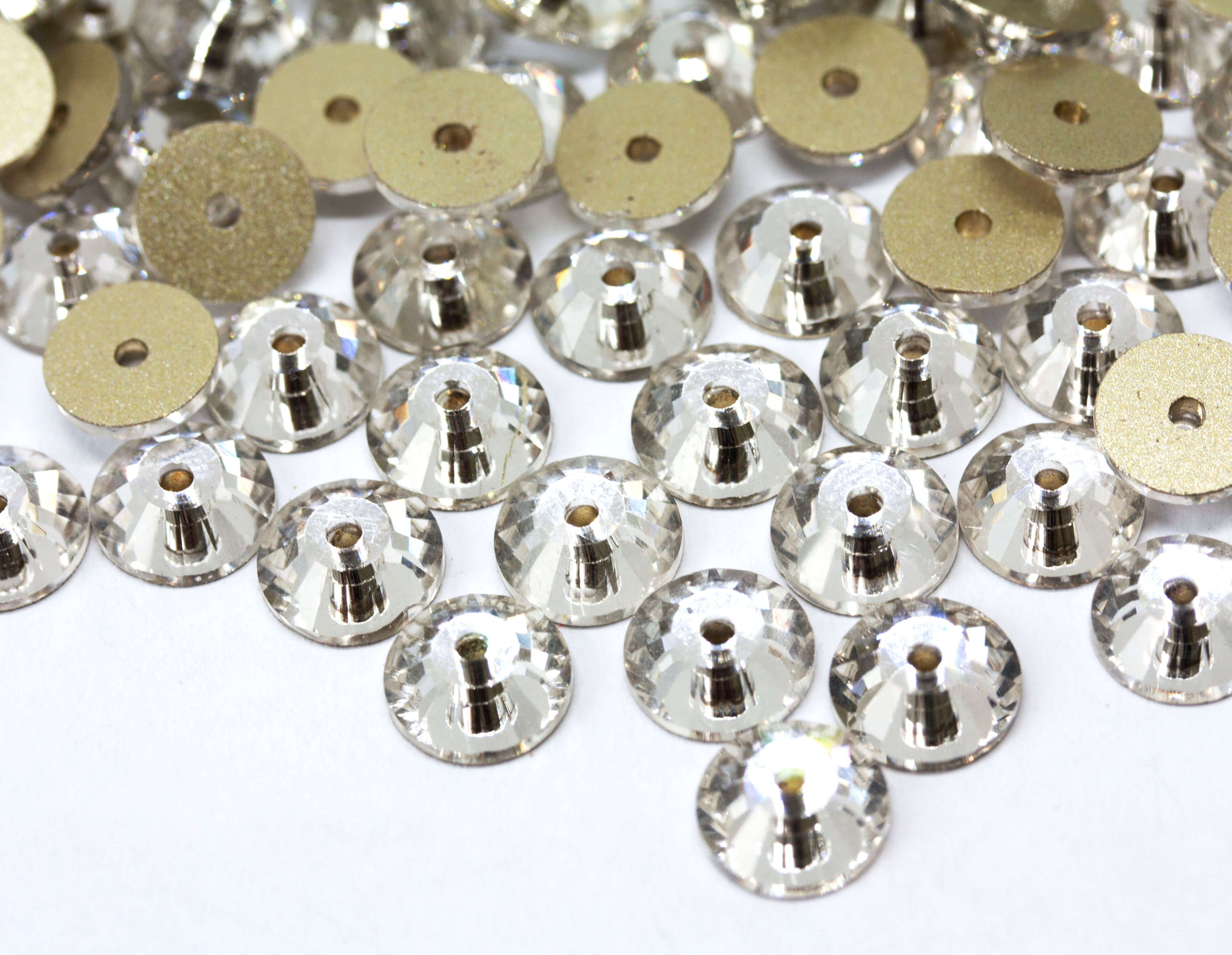 Кришталеві круглі паєтки Crystal 3,4,5,6,8mm
